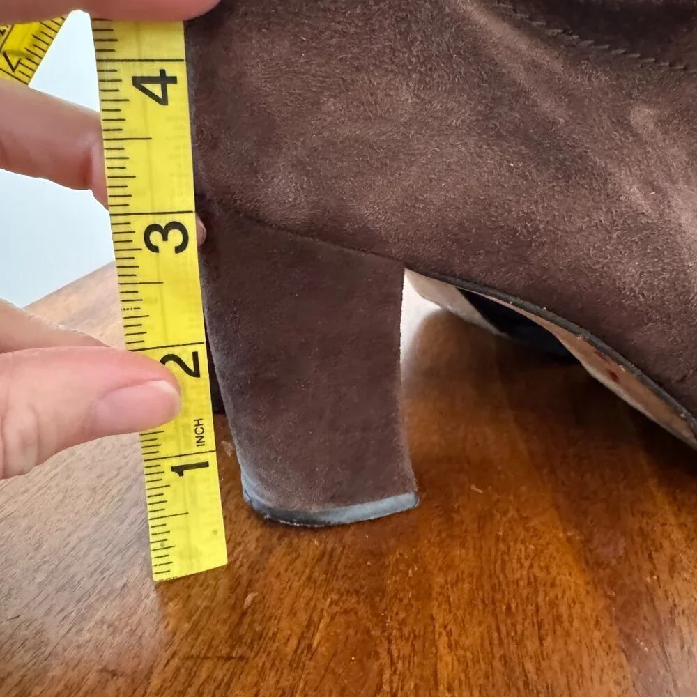 Escada Suede Brown Boots - Picture 10 of 12